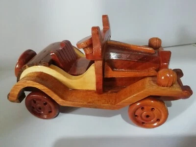 vintage old model wooden car ornament atique toy gift - Image 1 of 4