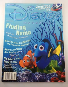 Disney Magazine Summer 2003 Finding Nemo Pirates of the Caribbean Epcot Comics - Picture 1 of 1