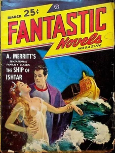 Fantastic Novels Pulp Magazine March 1948 A Merritt H deVere Stacpoole - Picture 1 of 2
