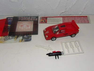SIDESWIPE BODY LOT MINT WITH MISSILES ON SPRUCE G1 ORIGINAL TRANSFORMER - Image 1 of 4