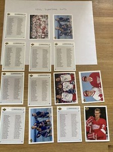 1991-92 Upper Deck  YOUNG GUNS, 14 CArd Checklist Lot, See Photos, NHL, Hockey