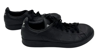 Adidas Stan Smith Zapatilla de Cuero M20604 Negra Parte Superior Baja Zapatos Niños Grandes EE. UU. Talla 7 Foto 1 de 4