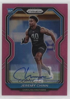 2020 Panini Prizm Rookie Pink Prizm Auto Jeremy Chinn #367 Rookie Auto RC - Image 1 of 2