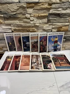 Architectural Digest Magazine Lot 1987 Complete Year No Label Vintage Set - Picture 1 of 23