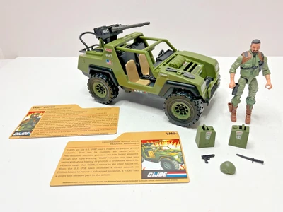 25TH ANNIVERSARY HASBRO G.I JOE COBRA VAMP JEEP W/ DOUBLE CLUTCH DRIVER - Image 1 of 4
