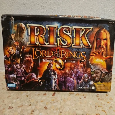 RISK Lord of the Rings Trilogy Edition Board missing parts most of the game unop - Image 1 of 4