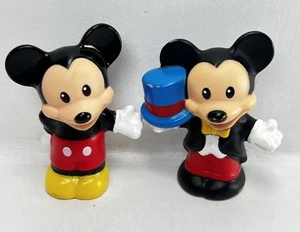 2 Fisher Price Little People Disney Mickey Mouse Figures Toys Cake Toppers - Picture 1 of 6
