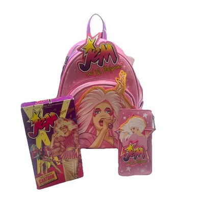 Limited Edition Jem and The Holograms Mini Backpack ,Cardholder& Vtg VHS - Image 1 of 4