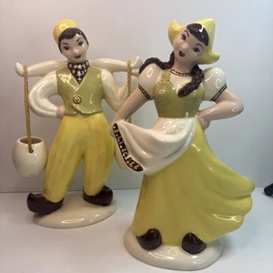 Juego de estatuillas de niño holandés de cerámica de Hollywood California de 11" HEDI SCHOOP DE COLECCIÓN - Imagen 1 de 14