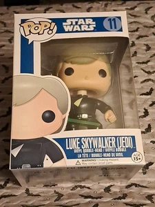 Funko Pop! Star Wars Luke Skywalker JEDI #11 GEWÖLBT BLAU Box mit Poprüstung  - Bild 1 von 7