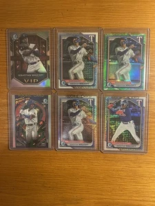 Sebastian Walcott Rangers ALL REFRACTOR & ALL CHROME Rookie Lot of (6) MINT - Picture 1 of 1