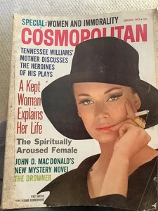 Cosmopolitan January 1963 Tennessee Williams John D. Macdonald Zolotow Aroused - Picture 1 of 3