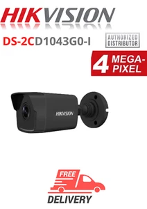 Cámara de red IP Hikvision 4Mpix DS-2CD1043G0-I F2.8 Bullet original EU BLACK - Imagen 1 de 5