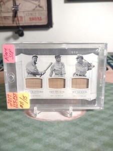 Joe Jackson Sam Crawford Tris Speaker National Treasures NT Bat ONLY 15 MADE SSP