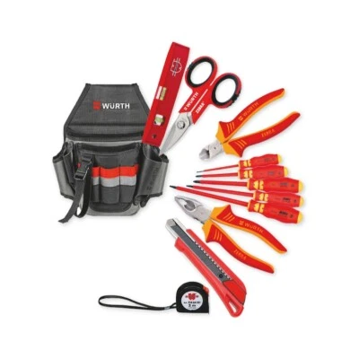 Set Utensili in Marsupio Elettricista - WÜRTH 0988006184 - Immagine 1 di 4