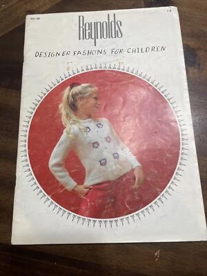 Libro tejido Reynolds: MODAS DE DISEÑADOR PARA NIÑOS #38 - Vintage - 19 diseños Foto 1 de 4