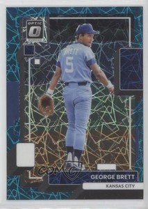 2022 Panini Donruss Optic Teal Velocity Prizm /35 George Brett #114 HOF