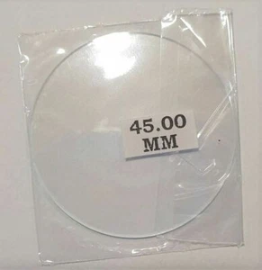 Pocketwatch or Large Watch Flat CRYSTAL Glass Mineral Glasses FROM 30mm - 50mm - Picture 1 of 1