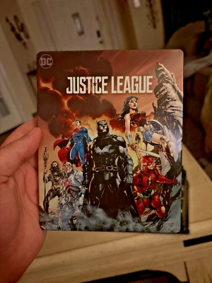 Justice League Steelbook w/ 4K & Blu-ray Discs DC Jim Lee Artwork - Image 1 of 3