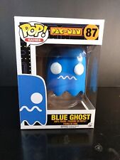 Funko Pop Games Pac-Man Blue Ghost #87 Vaulted w/Pop Protector