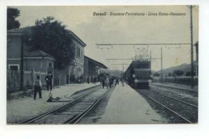 Cartolina Carsoli Stazione Ferroviaria Linea Roma-Avezzano viaggiata L'Aquila - Foto 1 di 2
