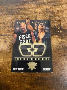 2004 Fleer WWE Wrestlemania XX Single Relics Steve Austin The Rock #CCS-R HOF - Picture 1 of 1