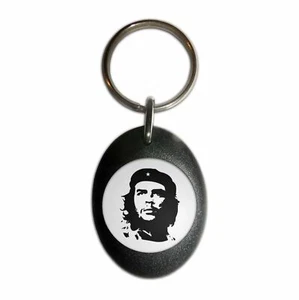Che Guevara Plastic Oval Key Ring (43mm x 32.5mm) - Picture 1 of 10