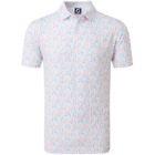 FOOTJOY GLASS PRINT MENS GOLF POLO SHIRT / ALL COLOURS & SIZES @ 40% OFF RRP