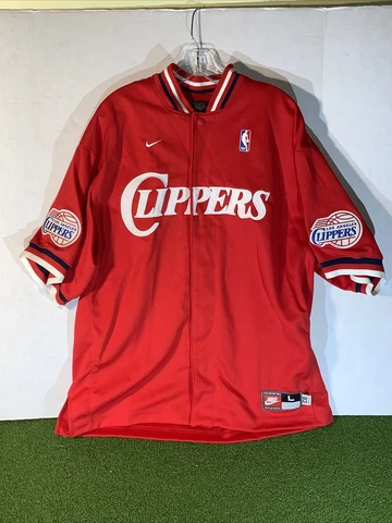 Mens Team Nike Rewind 1983 LA Los Angeles Clippers Warm Up Shooting Jacket Large Cover