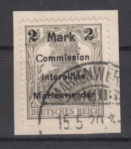 SH26222/ GERMAN MARIENWERDER – MI # 23 USED ON PIECE SIGNED KEILER BPP - Picture 1 of 2