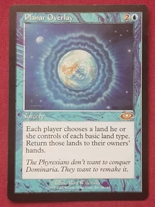 Magic The Gathering PLANESHIFT PLANAR OVERLAY blue card MTG - Picture 1 of 2