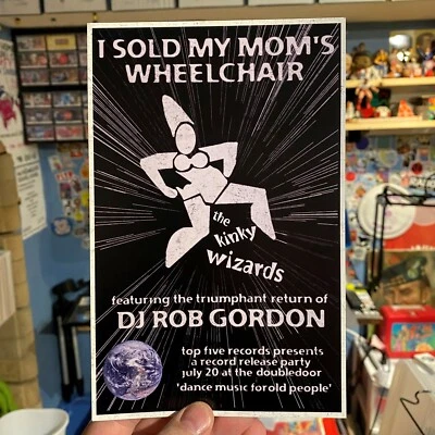 The Kinky Wizards Postcard HIGH FIDELITY Movie John Cusack DJ Rob Gordon