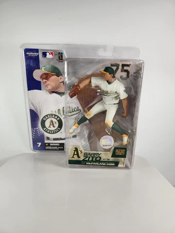 Barry Zito Oakland Athletics McFarlane Figure White Jersey #75 Cover
