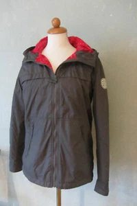 ROXY Jacke Windjacke braun mit Kapuze rotes Futter Größe 36 S - Bild 1 von 4