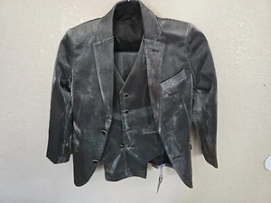 Almighty Magic Boys formal suit metallic silver SZ8 - Picture 1 of 5