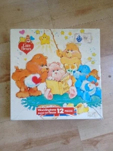 Vtg Care Bears Friend Tenderheart Bear 1984 Hand Cut Wooden Puzzle Waddington - Picture 1 of 11