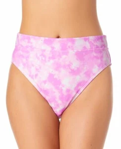 Bikini Bottoms High Waist Pink Tie Dye Juniors Size S CALIFORNIA WAVES $19 - NWT - Picture 1 of 4