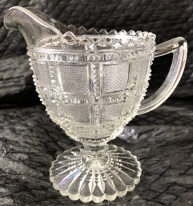 Depression Era Glass Creamer * Imperial Beaded Block (#710) Pattern * VINTAGE * - Picture 1 of 1