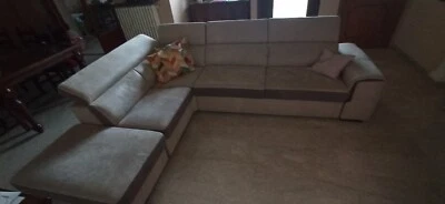 Divano letto angolare con penisola contenitore - Immagine 1 di 4