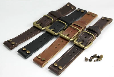 20mm PILOT AVIATOR CHRONOGRAPH WW UROFA HANHART LEMANIA MILITARY WATCH BAND 2NB - Image 1 of 4