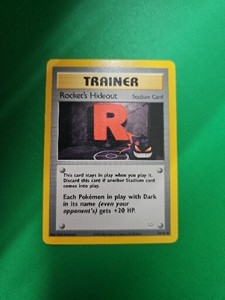Pokemon Card Rocket's Hideout 63/64 Neo Revelation WOTC Gengar Light Play