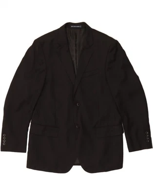 DOCKERS Mens 2 Button Blazer Jacket UK 40 Large Black Wool AF01 - Image 1 of 3