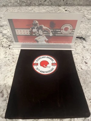 Boleto conmemorativo del 75 aniversario 2021 de los Cleveland Browns - Stand & Bag Foto 1 de 4