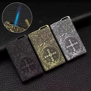 🔥 Encendedor de cigarrillos duradero de inflado directo hecho a mano de metal a prueba de viento✨ - Imagen 1 de 19