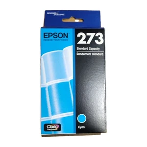 Neu Original Epson T273 Tintenpatrone Cyan Standardkapazität (T273220-S) Ablaufdatum 06/24 - Bild 1 von 5