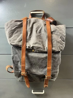 Восковой холщовый кожаный рюкзак других производителей 15x16 рабочая одежда стиль Heritage - Изображение 1 из 4