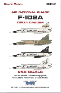 Caracal Models 1/48 decal for F-102A Delta Dagger Revell Monogram CD48013 - Picture 1 of 3