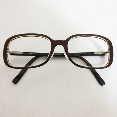 CHANEL Coco Mark Square Frame 3098 Red c.859 Women's - Image 1 of 4