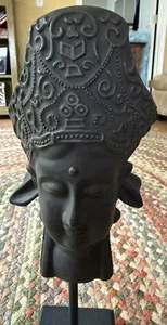 Statua religiosa indù buddista dettagliata 17" alta spiritualità in gesso - Foto 1 di 6