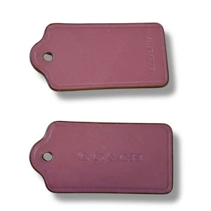 Coach Hang Tag In Eggplant Sample Color Tag Anniversary Yellow Back No Chain - Picture 1 of 7